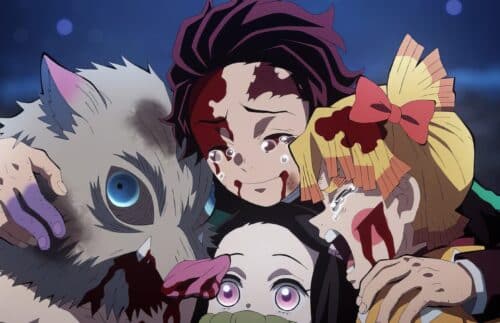 Demon Slayer Cry Girls Boy Swine Anime Season two