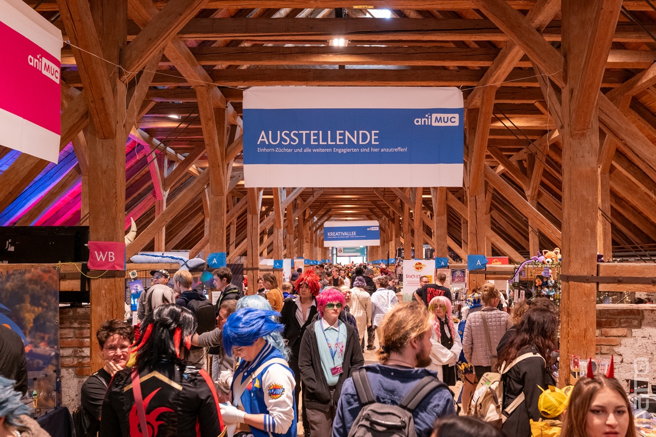 aniMUC 2025 Verkaufstenne mit Ausstellenden