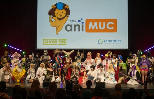 animuc 2026 cosplay catwalk gruppenfoto